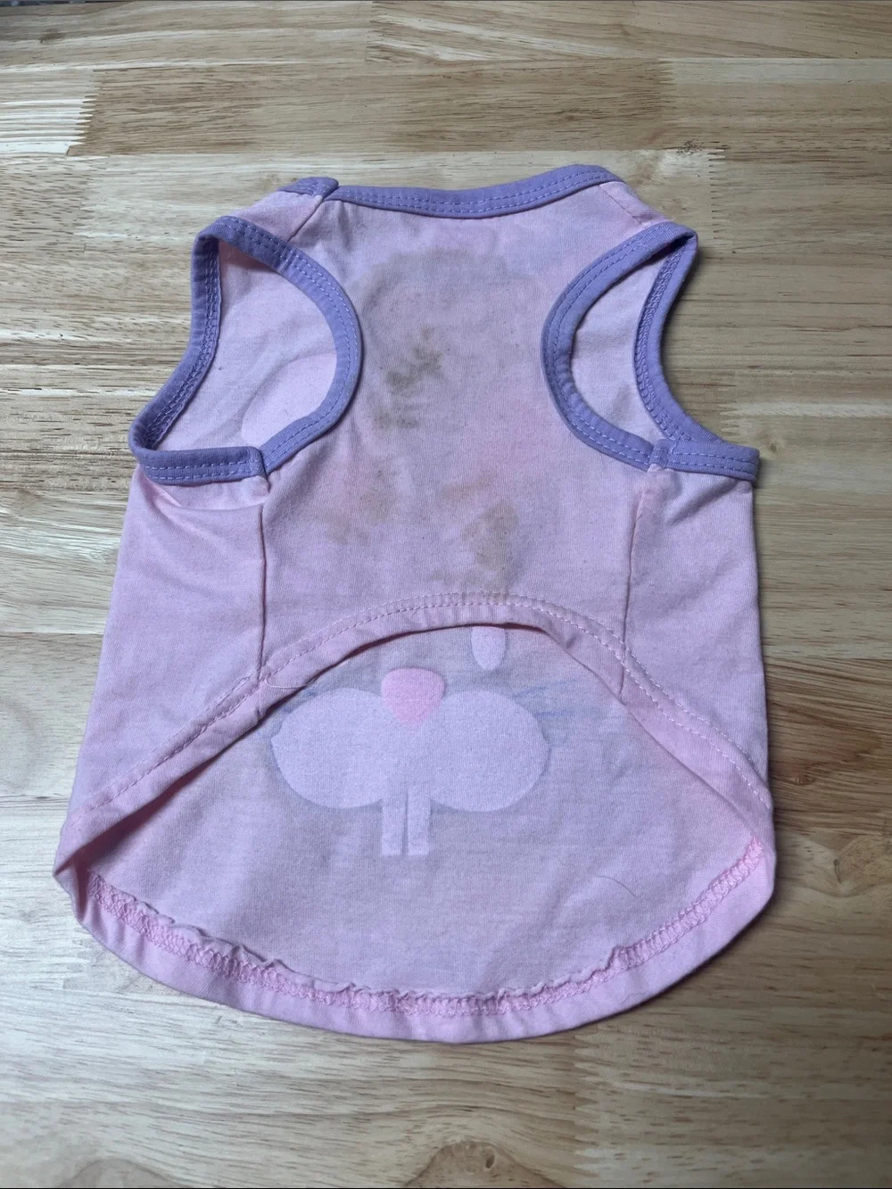 PET Spirit Dog Tank Top - Pink Bunny Graphic